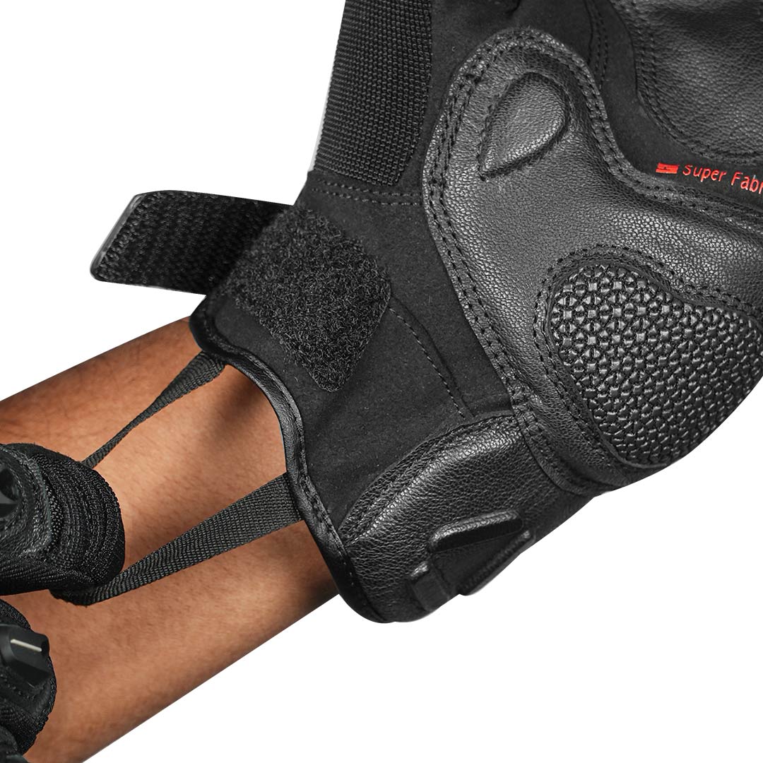 KORDA Hybrid Motorcycle Riding Gloves with D3O Protection, Hard Knuckle Guards & TouchTip Technology