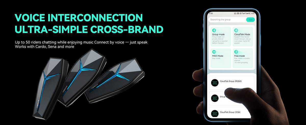 LBC MOTO ASMAX Future 1 smart motorcycle Bluetooth intercom