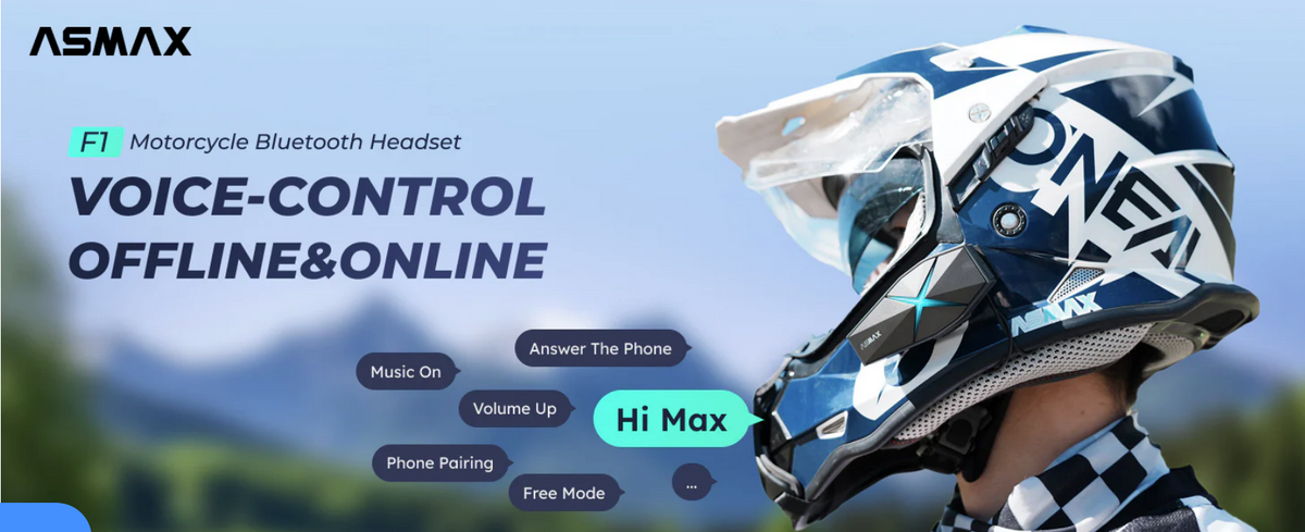 LBC MOTO ASMAX F1 Pro smart motorcycle intercom tuned by Bongiovi Acoustic Labs