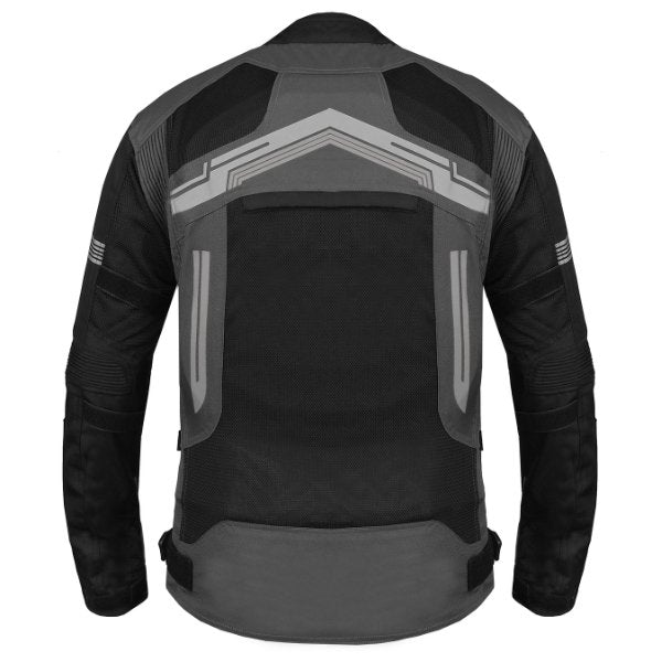 BBG Marshal motorcycle riding jacket with CE Level 2 armour in Black, Neon and Red