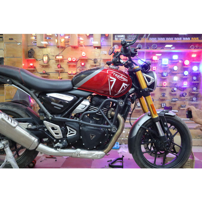 MotoCare 4 slider crash guard for Triumph Speed 400 bike