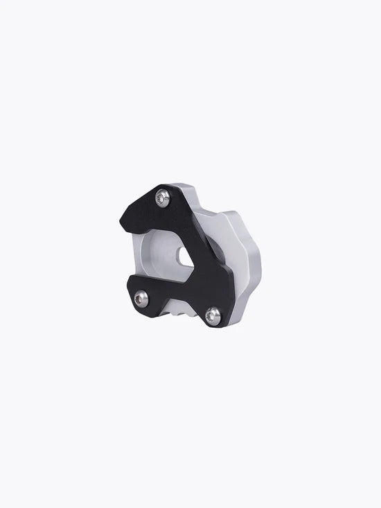 Legundary Custom Brogue Side Stand Base for Kawasaki Versys 650 Black Silver Stainless Steel Mild Steel Stand Enlarger Plate