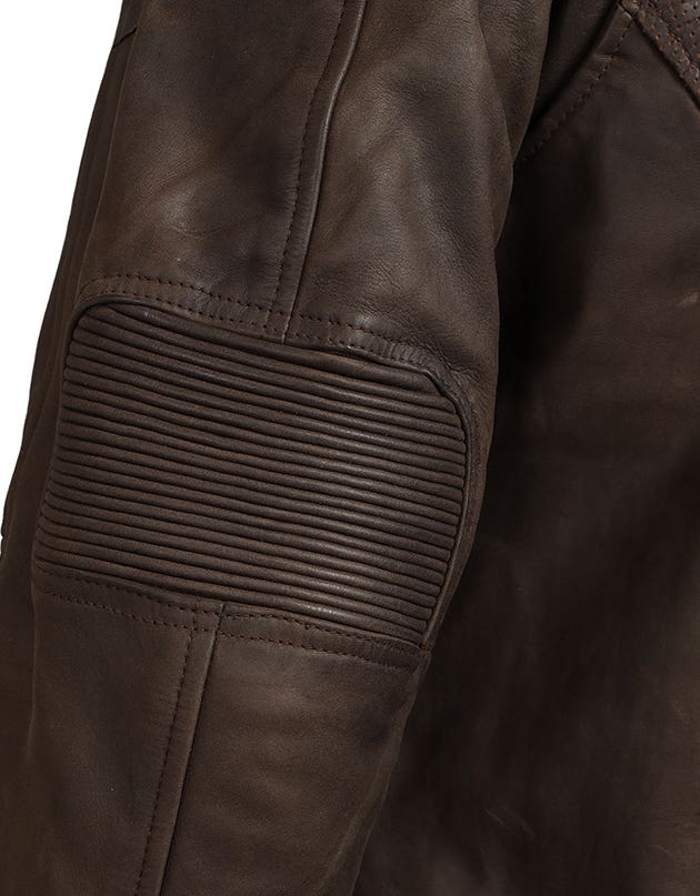 Royal Enfield Classic Leather Class AA Riding Jacket in Brown