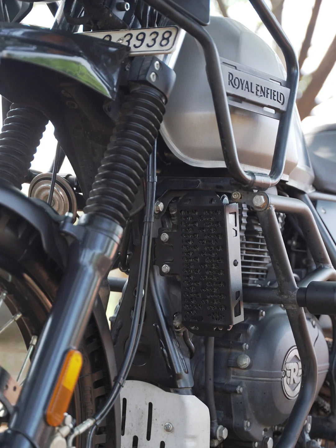 Legundary Custom Himalayan Radiator Grill Black Mild Steel Radiator Guard Royal Enfield Himalayan