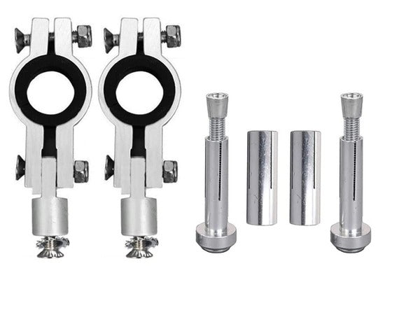 Acerbis Metal HandGuard Small White Universal Motorcycle Hand Protector with Aluminium Brace