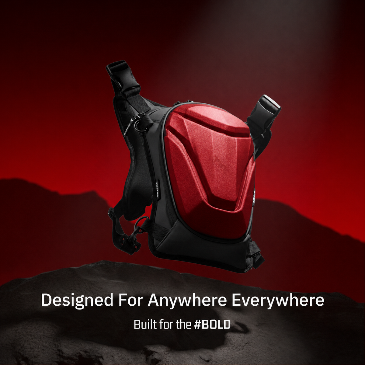 Vantora ARC Thigh Bag 5L | Hard-Shell Water-Resistant Motorcycle Leg Bag