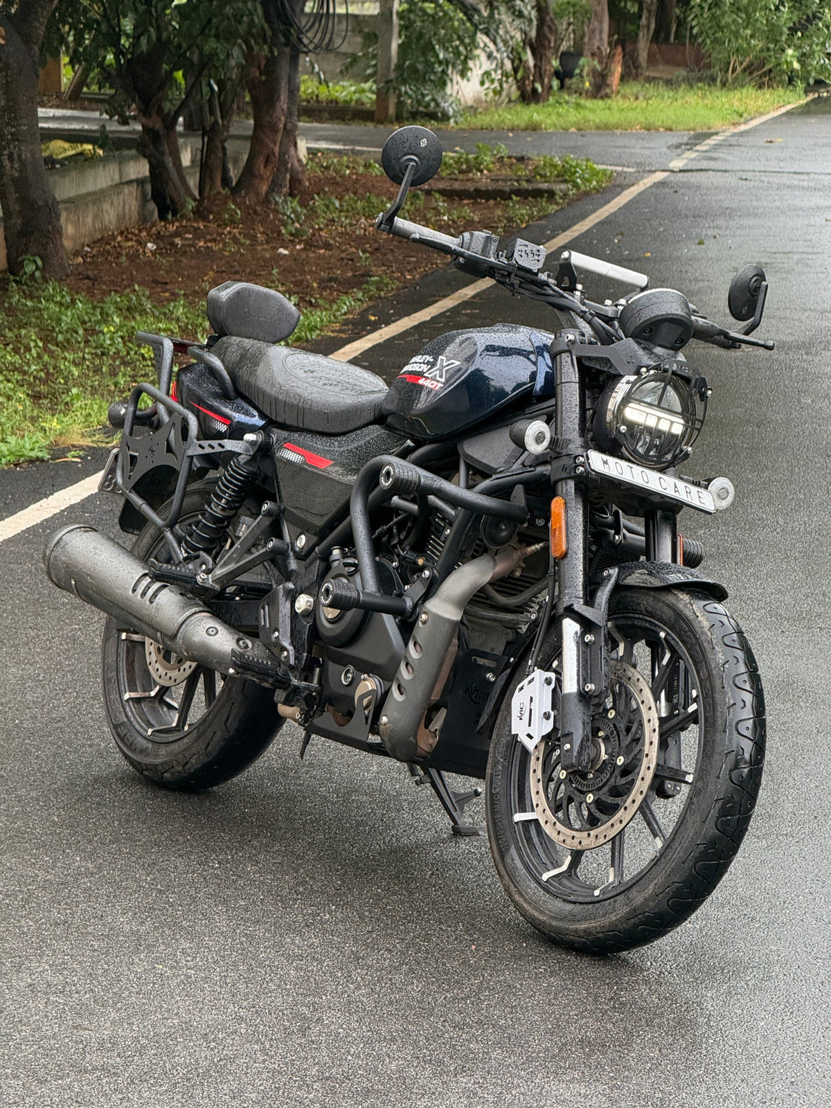 MotoCare CNC Backrest for Harley Davidson X440T Motorcycle Rider Back Support