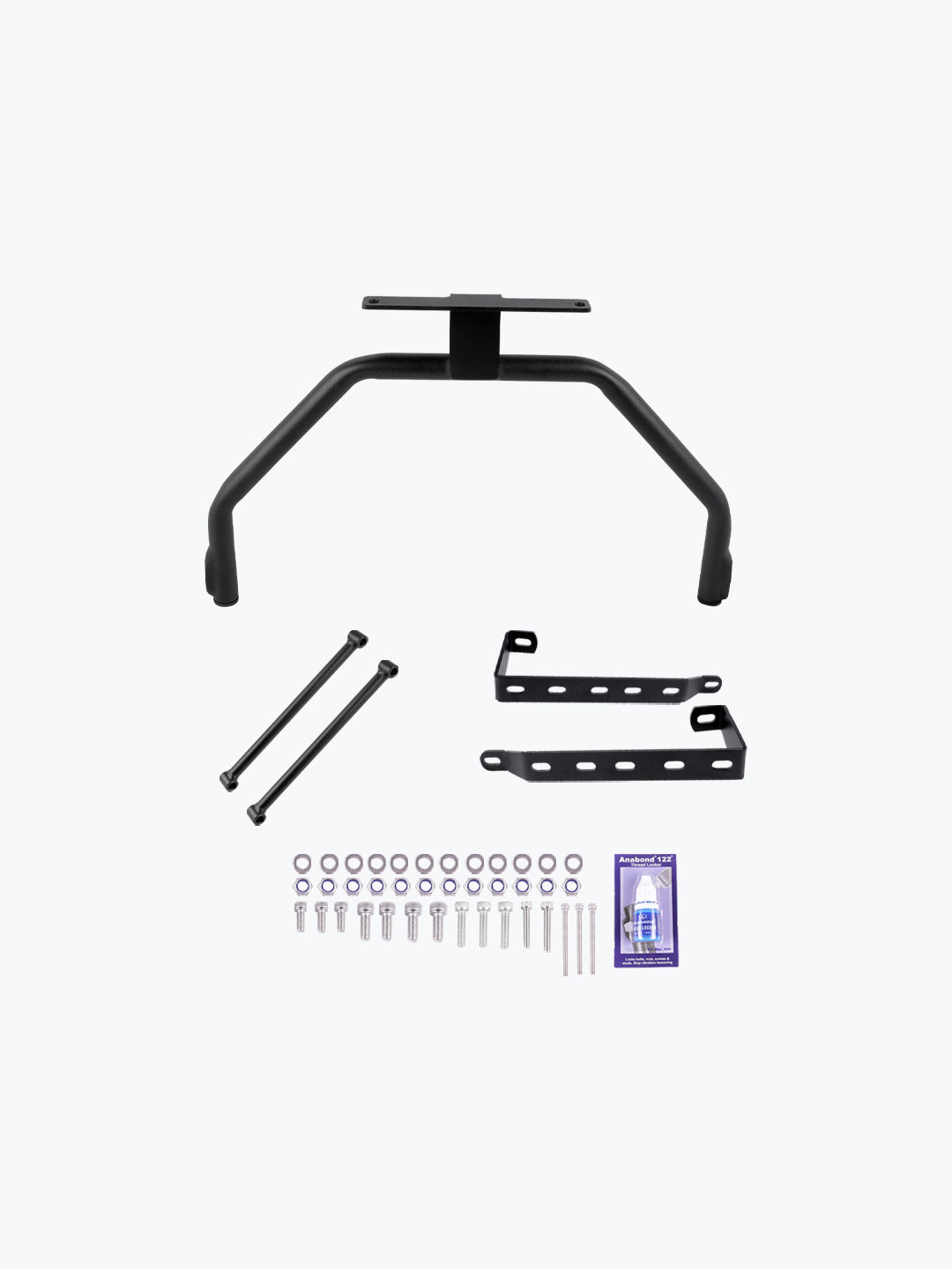 LEGUNDARY CUSTOM Himalayan 450 Fort Knox Side Box Bolt-On Mounts Black Pannier Brackets