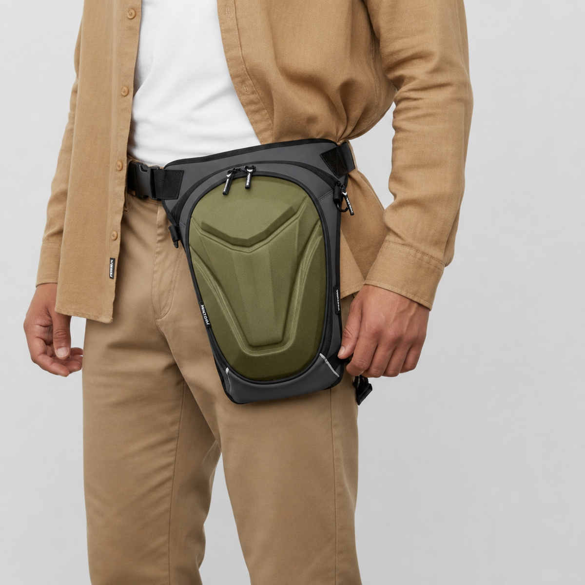 Vantora ARC Thigh Bag 5L | Hard-Shell Water-Resistant Motorcycle Leg Bag