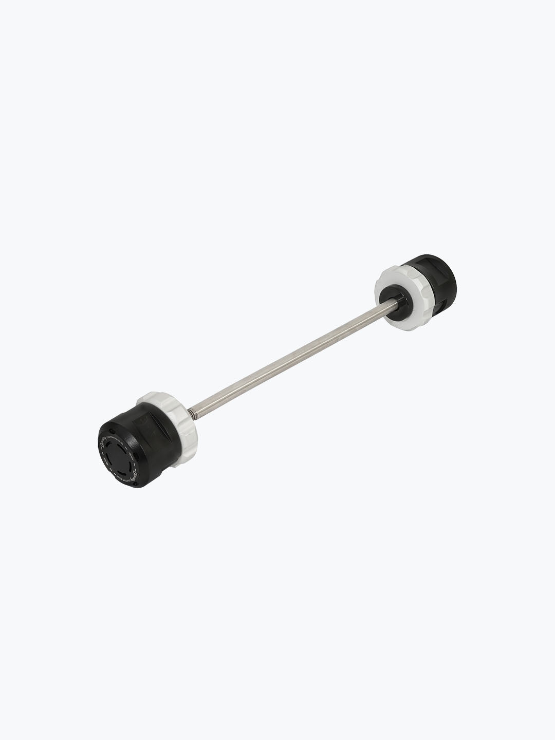 Legundary Custom KTM 390 Enduro R Rotex Front Wheel Slider black silver CNC aluminium fork axle protector