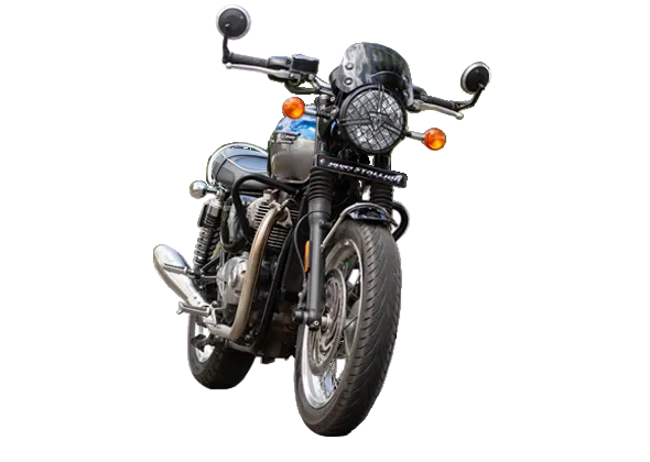 Silver Stallion slip on performance exhaust for Triumph Bonneville T120 1200 silver black matte brushed