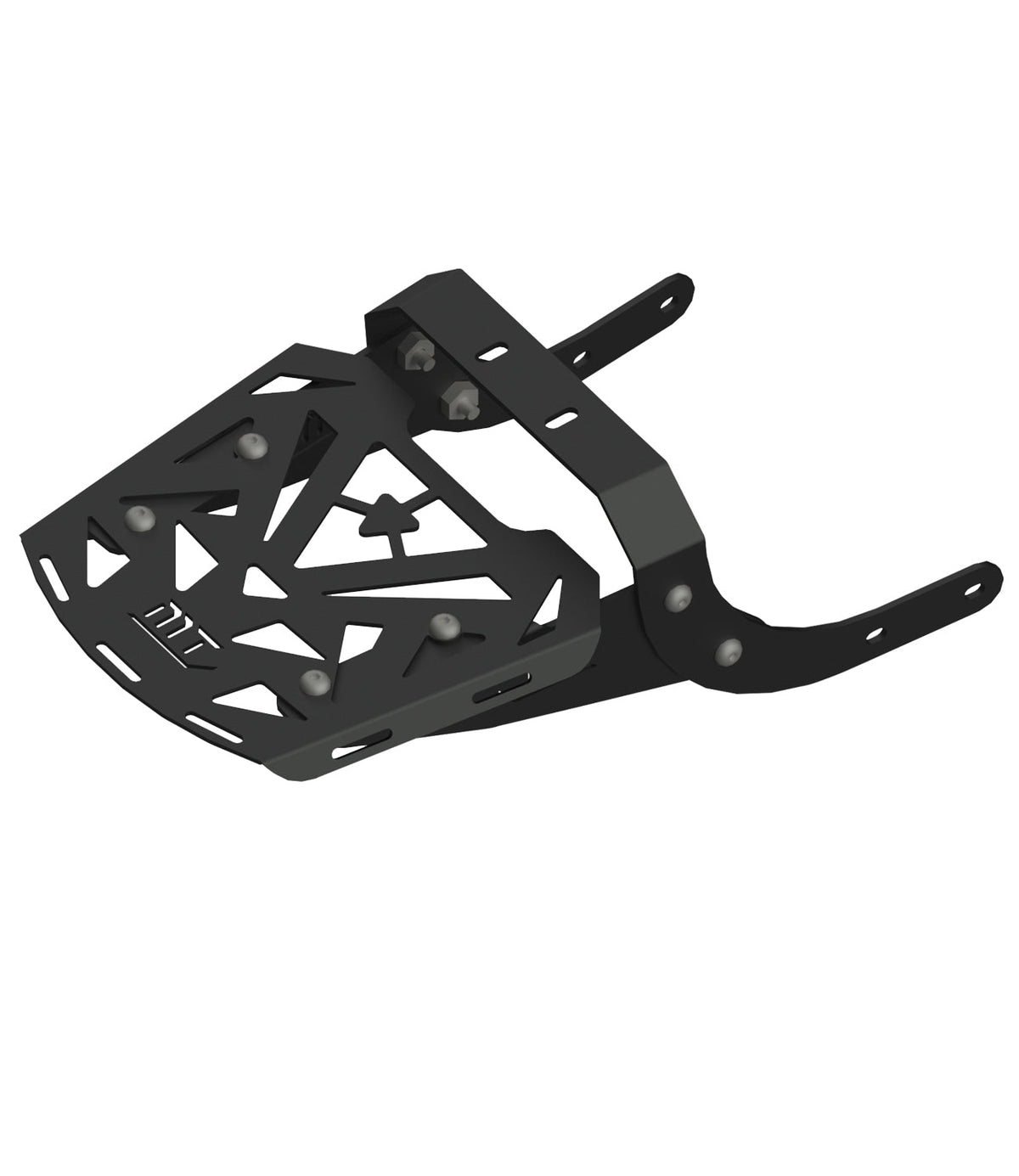 Moto Torque RAFTER heavy duty motorcycle back carrier with top plate for luggage and touring