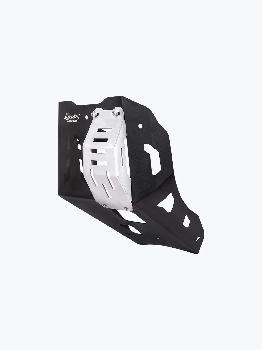 Legundary Custom KTM Adventure 390 Crater bash plate black aluminium engine sump guard skid plate protection