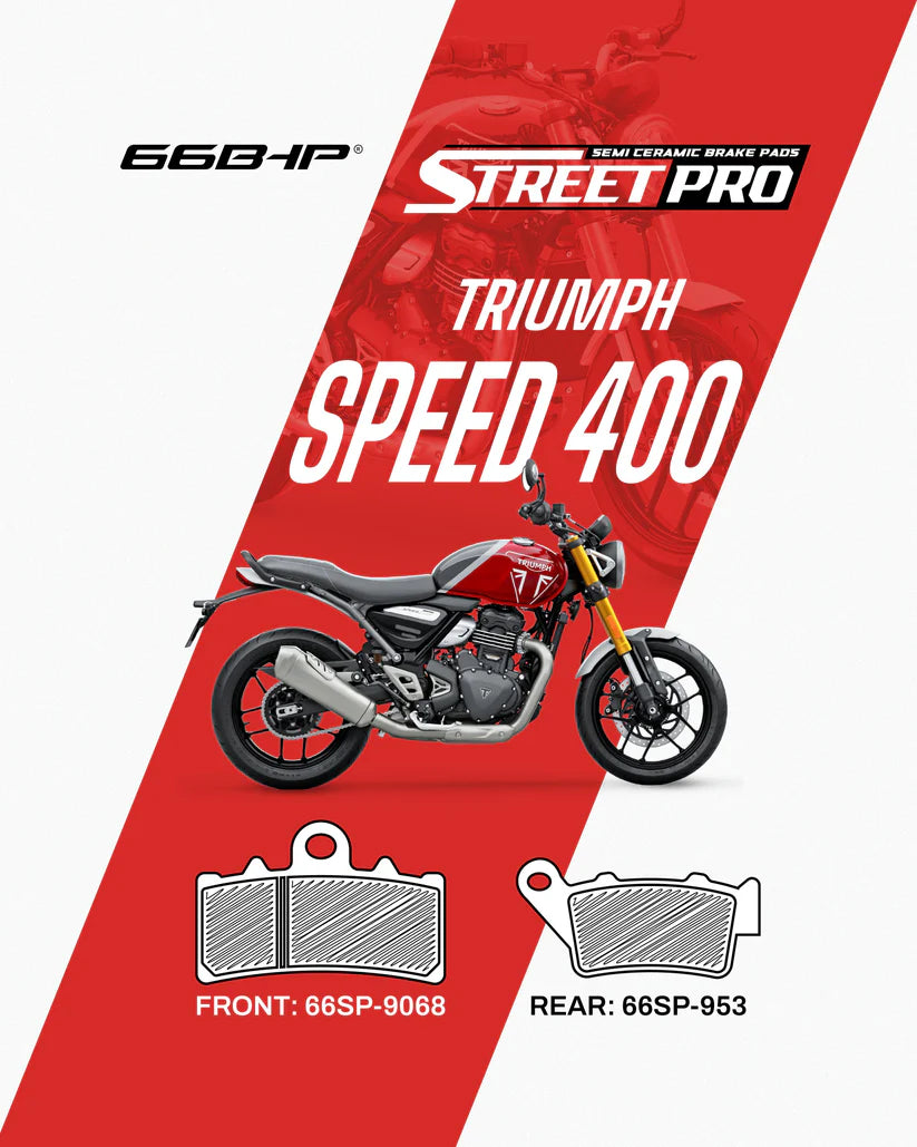 66 BHP Street Pro semi ceramic brake pads for Triumph Speed 400