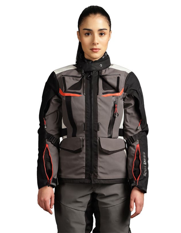 Royal Enfield Darcha Pro Women’s Riding Jacket Black and Grey