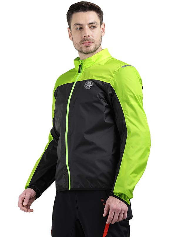 Royal Enfield Nirvik V2 Print Class A Riding Jacket in Black and Black Gold