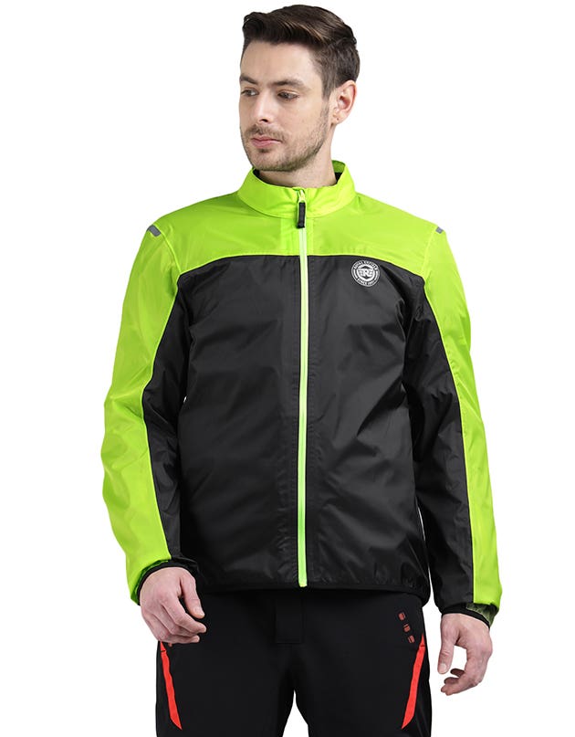 Royal Enfield Nirvik V2 Print Class A Riding Jacket in Black and Black Gold
