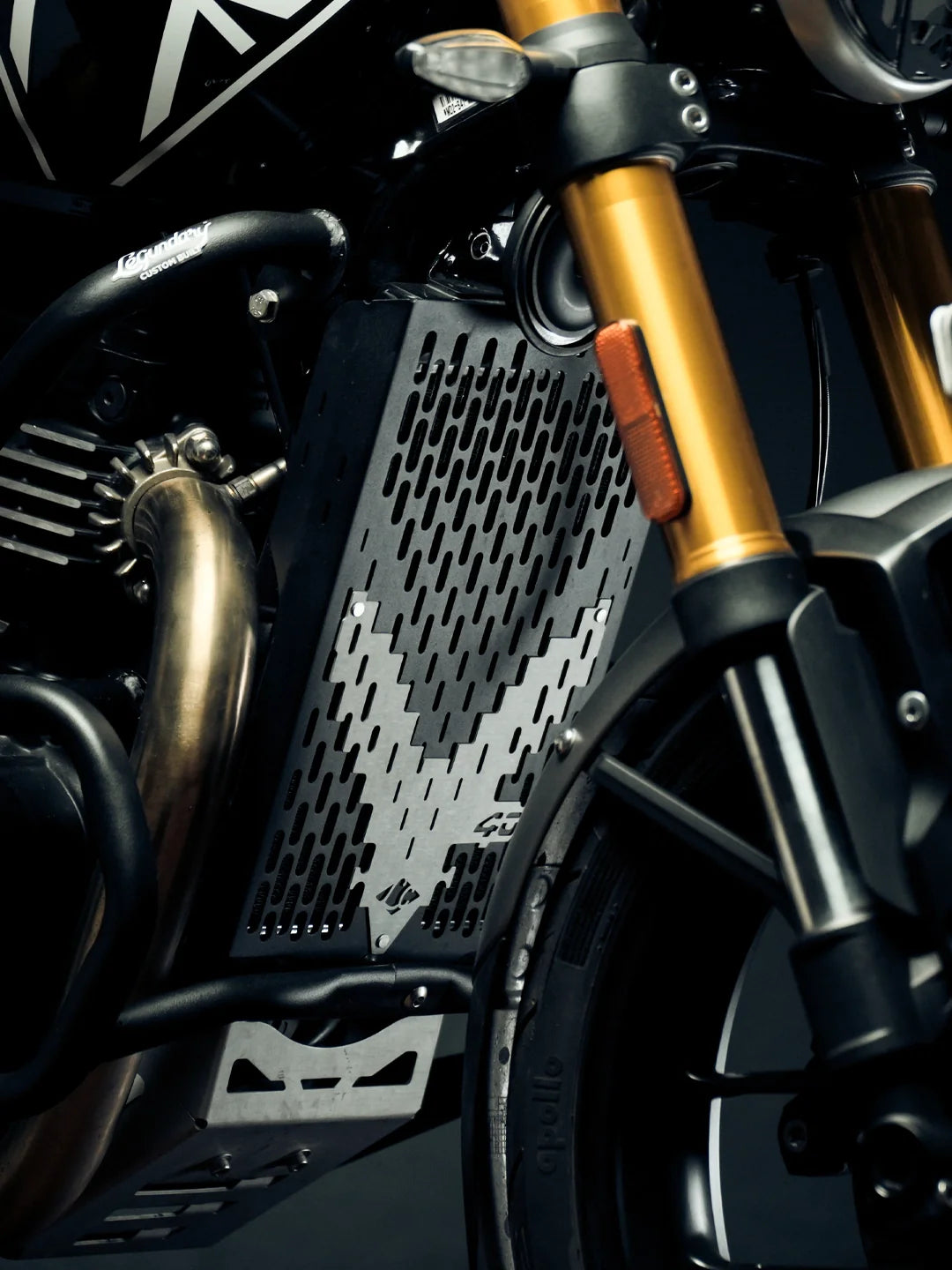 Legundary Custom Vector Radiator Grill Triumph Speed 400 Black Radiator Guard Protection