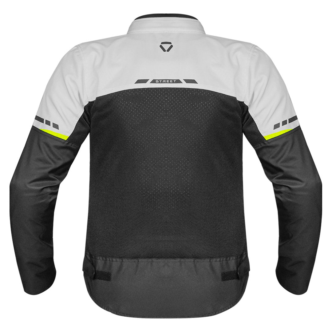 KORDA Street motorcycle riding jacket with CE Level 2 armor and reflective panels