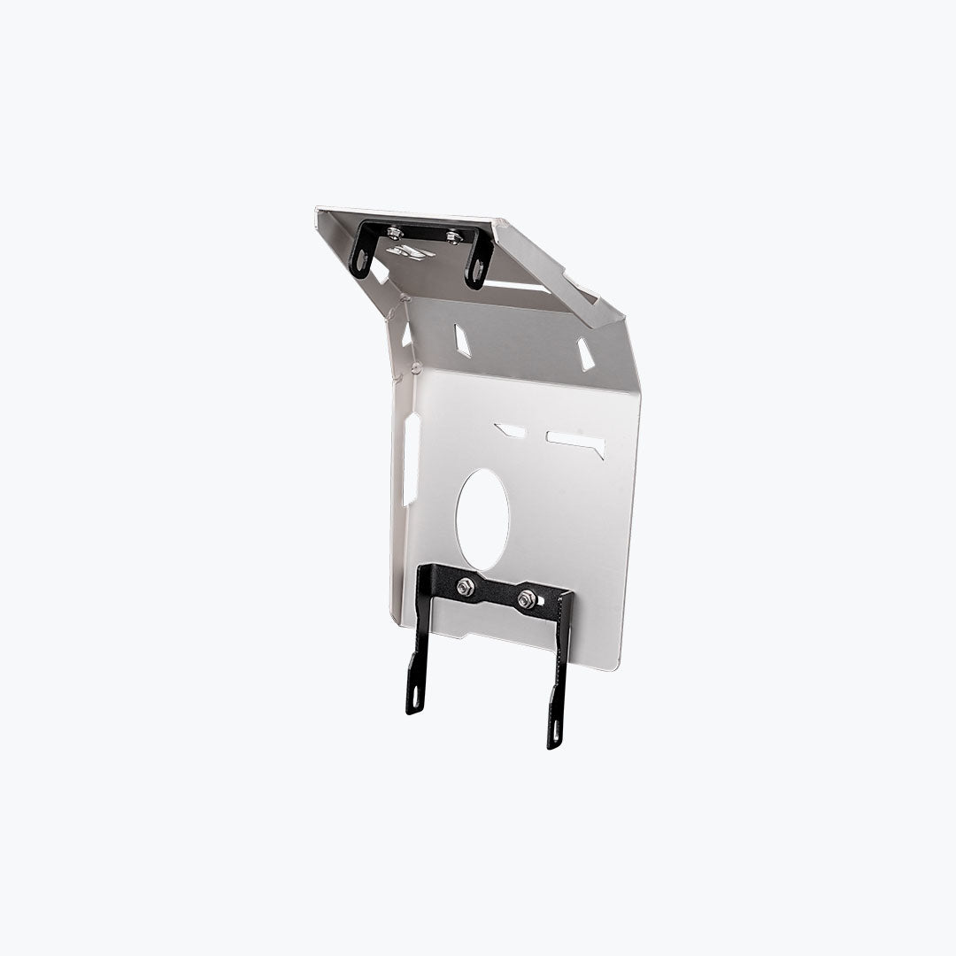 Legundary Custom Vambrace bash plate for Royal Enfield Hunter 350 aluminium silver engine guard