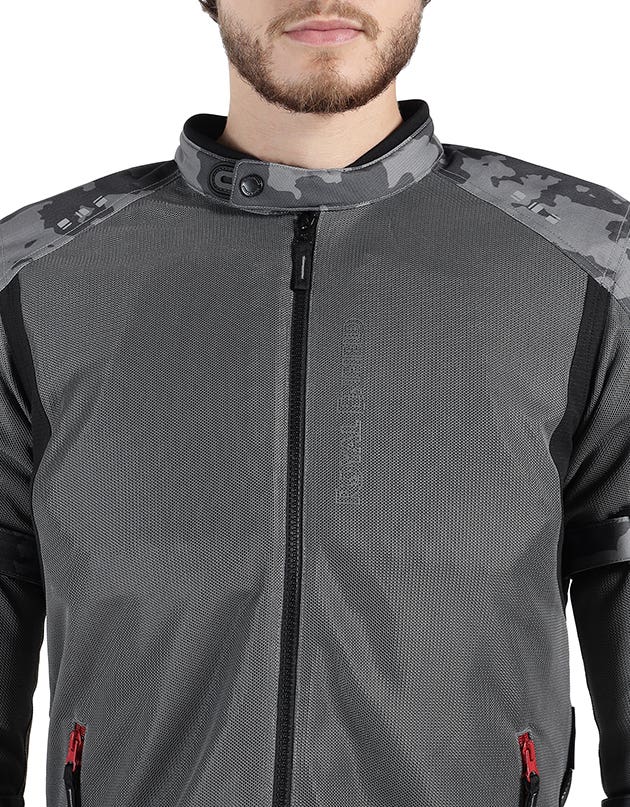 Royal Enfield Explorer Neo Black and Grey Riding Jacket
