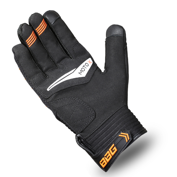 BBG Motocross Riding Gloves in Neon, Orange and Red