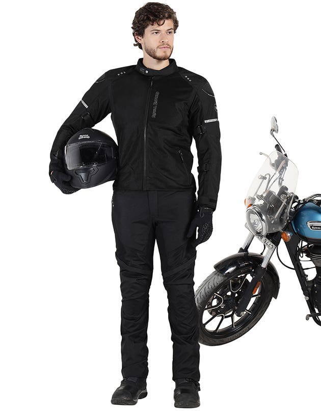 Royal Enfield Explorer Neo Black and Grey Riding Jacket