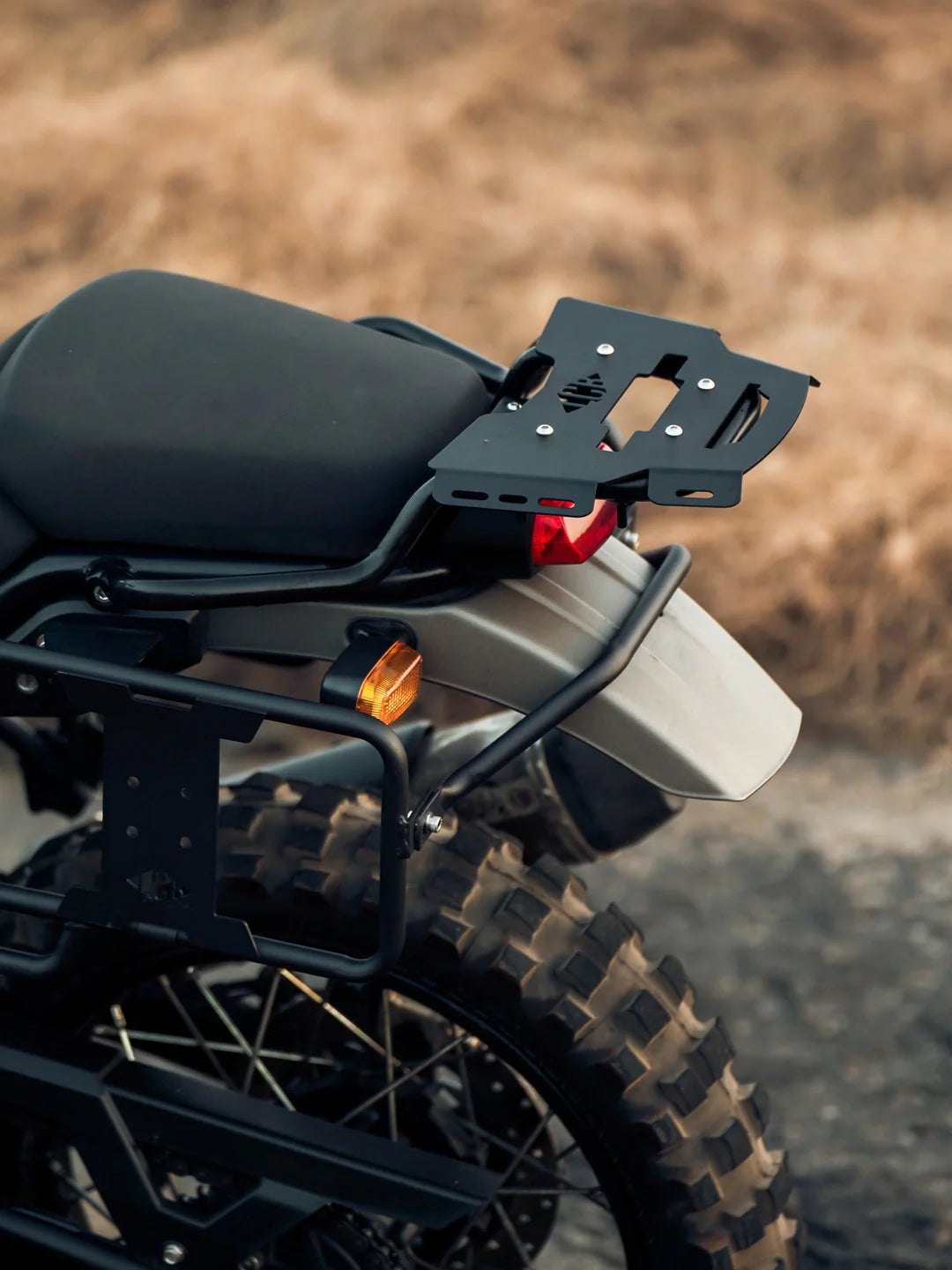 Legundary Custom Himalayan Huckitta Carrier Plate BS6 Black Mild Steel Luggage Mount Royal Enfield Himalayan
