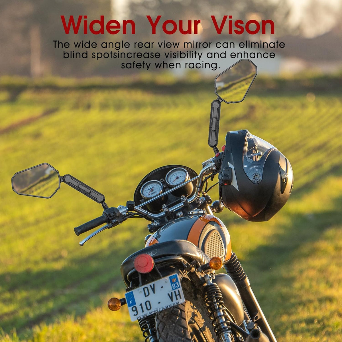 360 degree rotatable Side Mirror