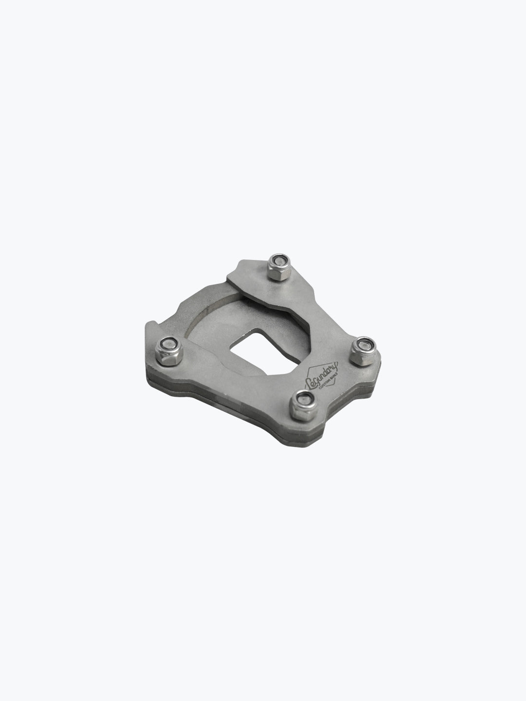 Legundary Custom Brogue Side Stand Base for Bajaj Pulsar NS400Z Stainless Steel Brushed Finish Stand Extender Plate