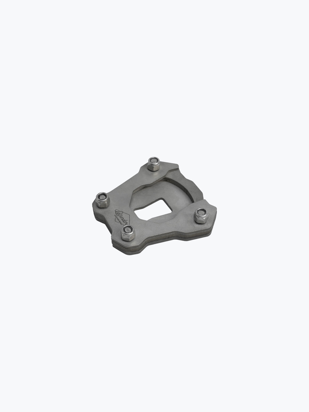 Legundary Custom Brogue Side Stand Base for Bajaj Pulsar NS400Z Stainless Steel Brushed Finish Stand Extender Plate