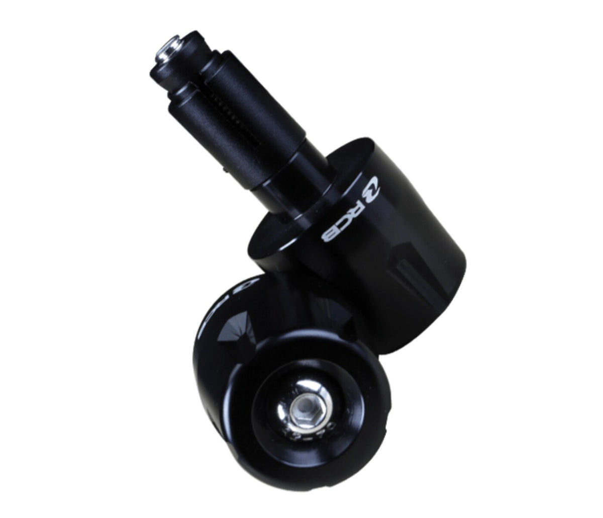 RCB M4 Series 01BL004 CNC alloy motorcycle handlebar end balancer and handlebar weight, available in Red, Silver and Black.