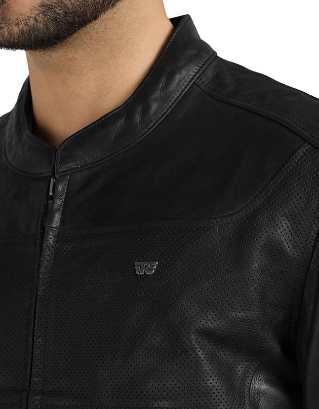 Royal Enfield Classic Leather Black Class AA Riding Jacket