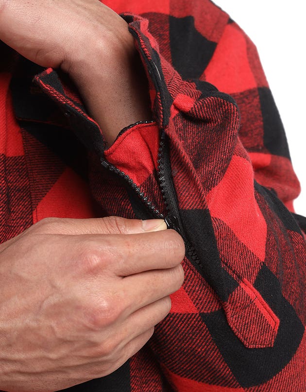 Royal Enfield Big Bear Red Class A Cotton Flannel Riding Shacket