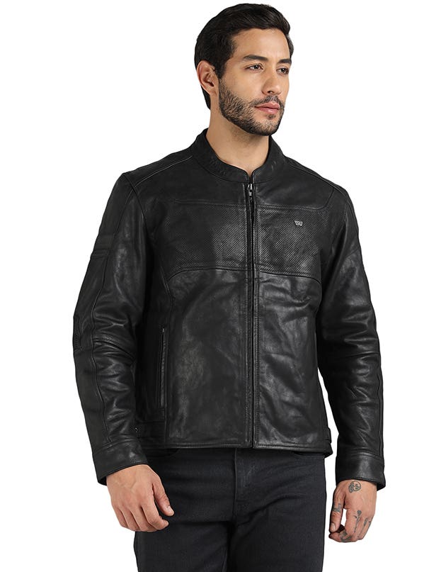 Royal Enfield Classic Leather Black Class AA Riding Jacket