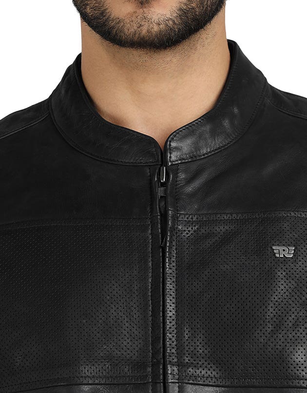 Royal Enfield Classic Leather Black Class AA Riding Jacket