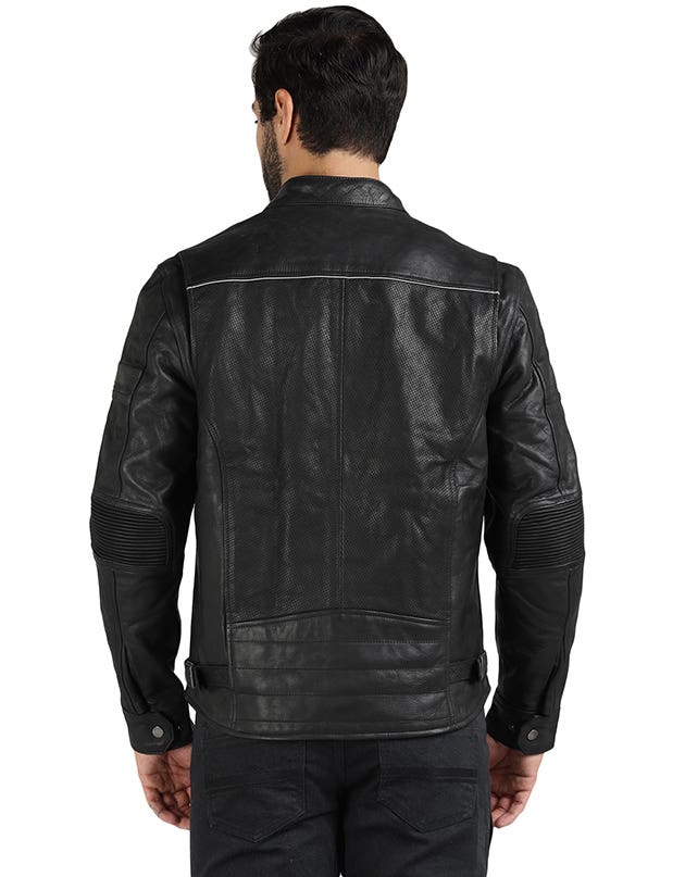 Royal Enfield Classic Leather Black Class AA Riding Jacket