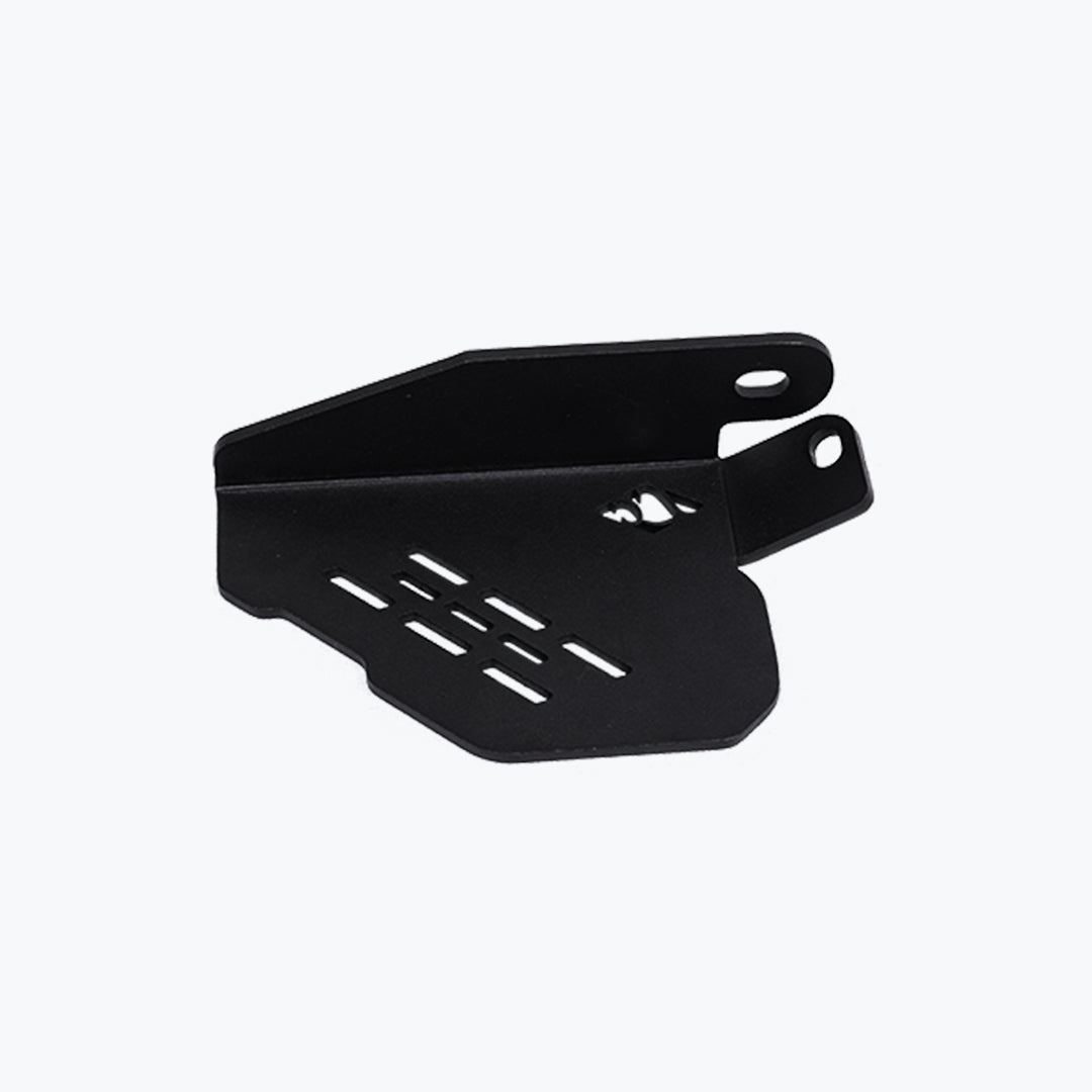Legundary bolster pillion footrest black installed on Hero Xpulse 210 rear passenger foot peg