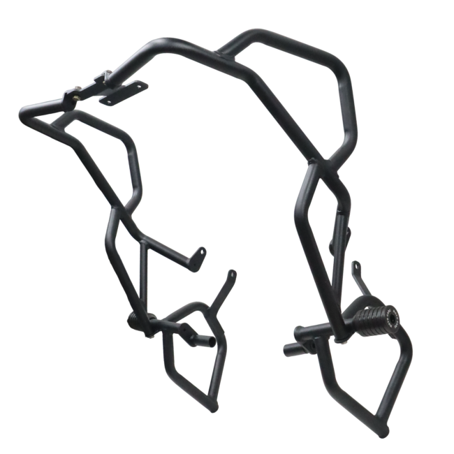 MotoCare Upper Lower Crash Guard for TVS Apache RTX 300 Black Engine Protection