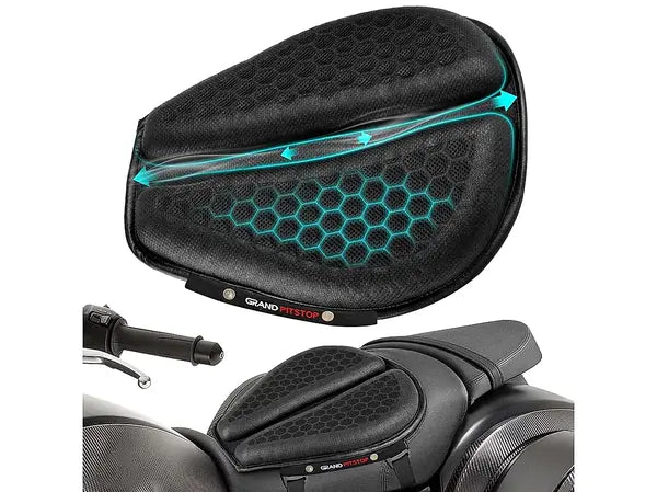 Motorcycle Honeycomb Air Gel Seat Cushion Universal Fit