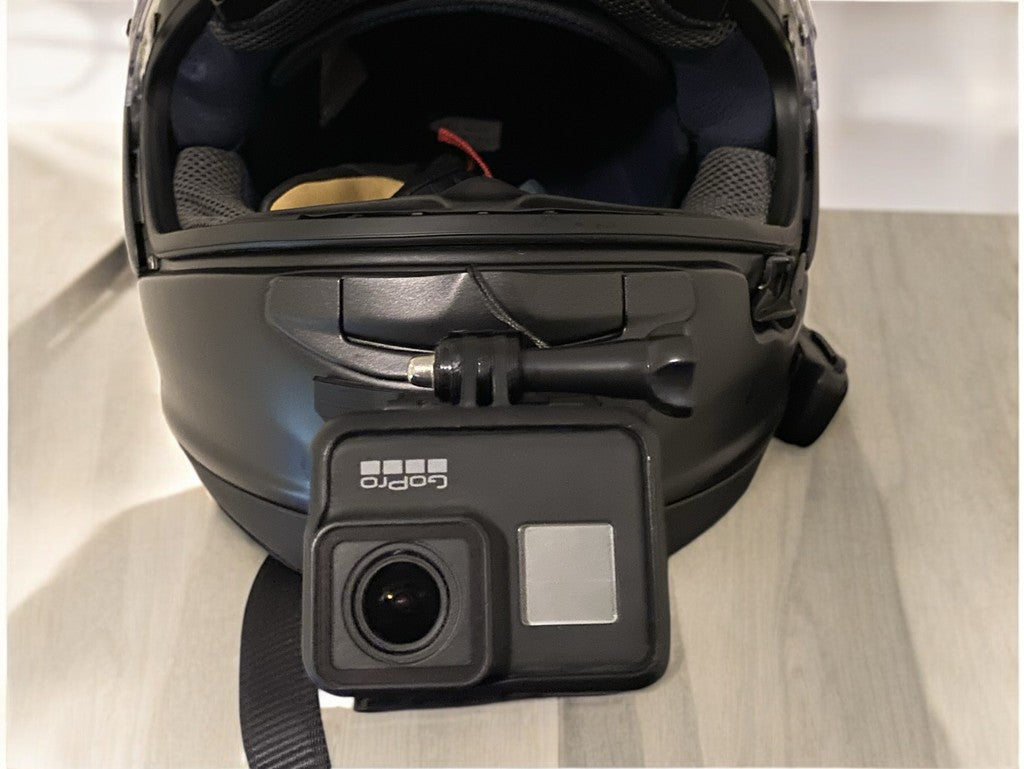 Moto Vibe India Arai Quantum X chin mount for GoPro and Insta360 action cameras