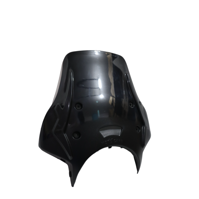 MotoCare black polycarbonate visor for Royal Enfield Hunter 350