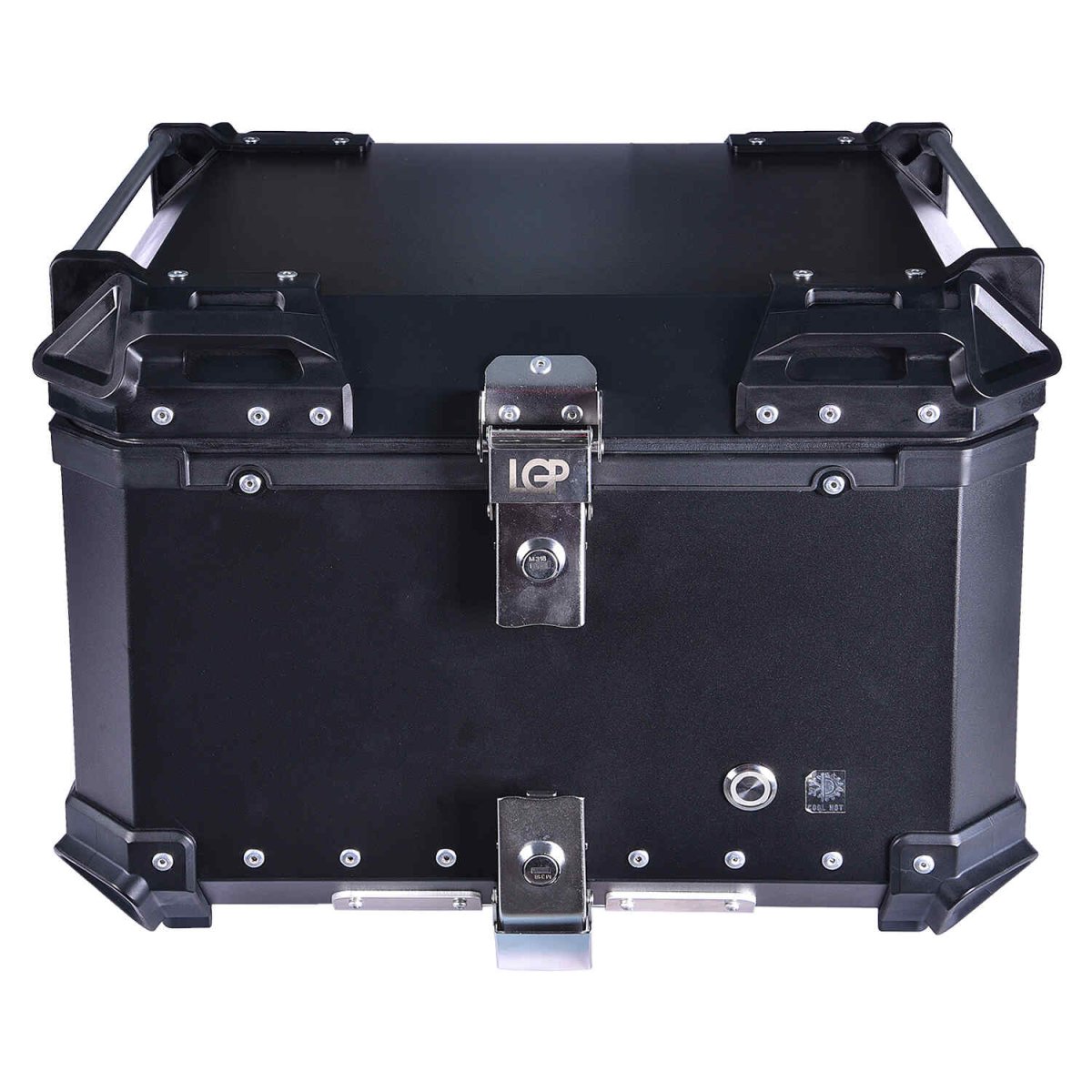 LGP 55L black top box refrigerator with aluminum body and backrest