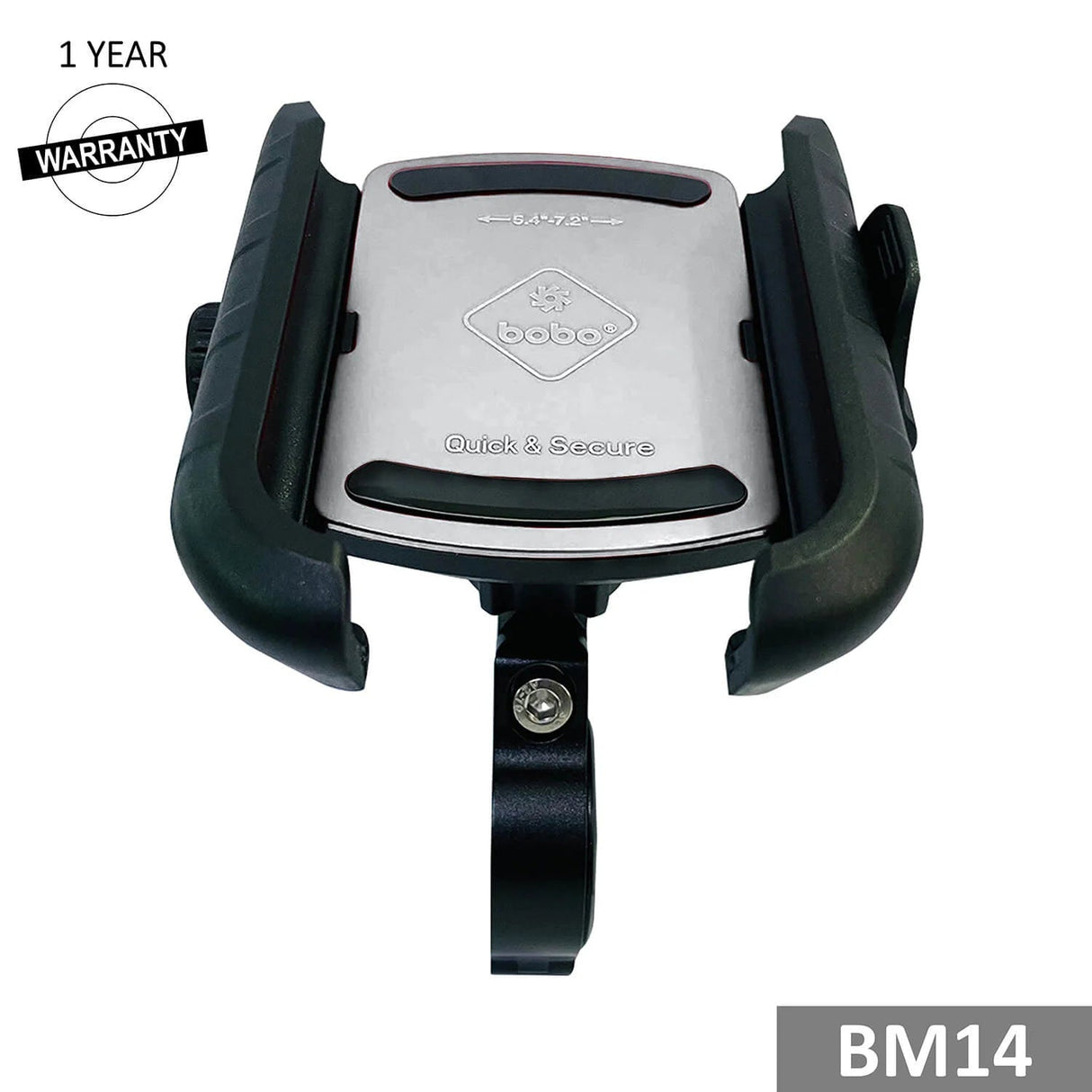 BOBO BM14 quick release bike phone holder mounted on motorcycle handlebar