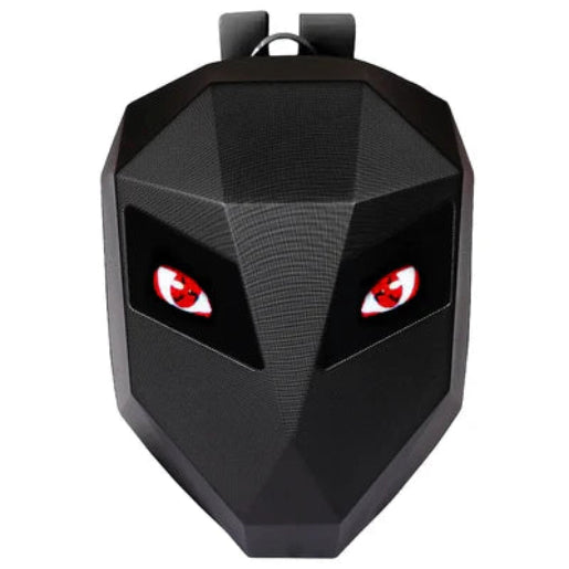 BSDDP Eye LED Black Hard Shell Backpack with 3D LED Display for Motorcycle Riding and Travel