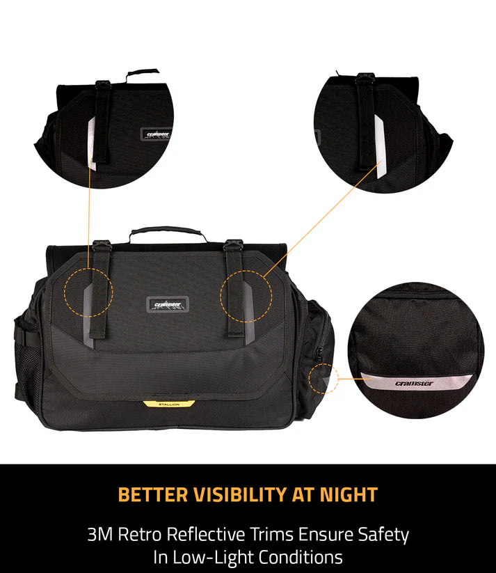 CRAMSTER Stallion 60L stormproof motorcycle saddlebags