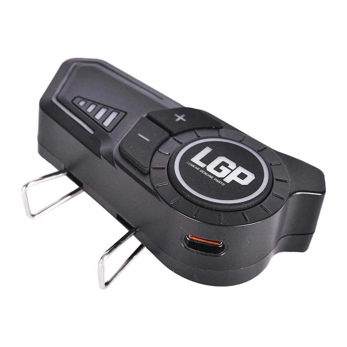 LGP F20 Bluetooth helmet headset installed on motorcycle helmet