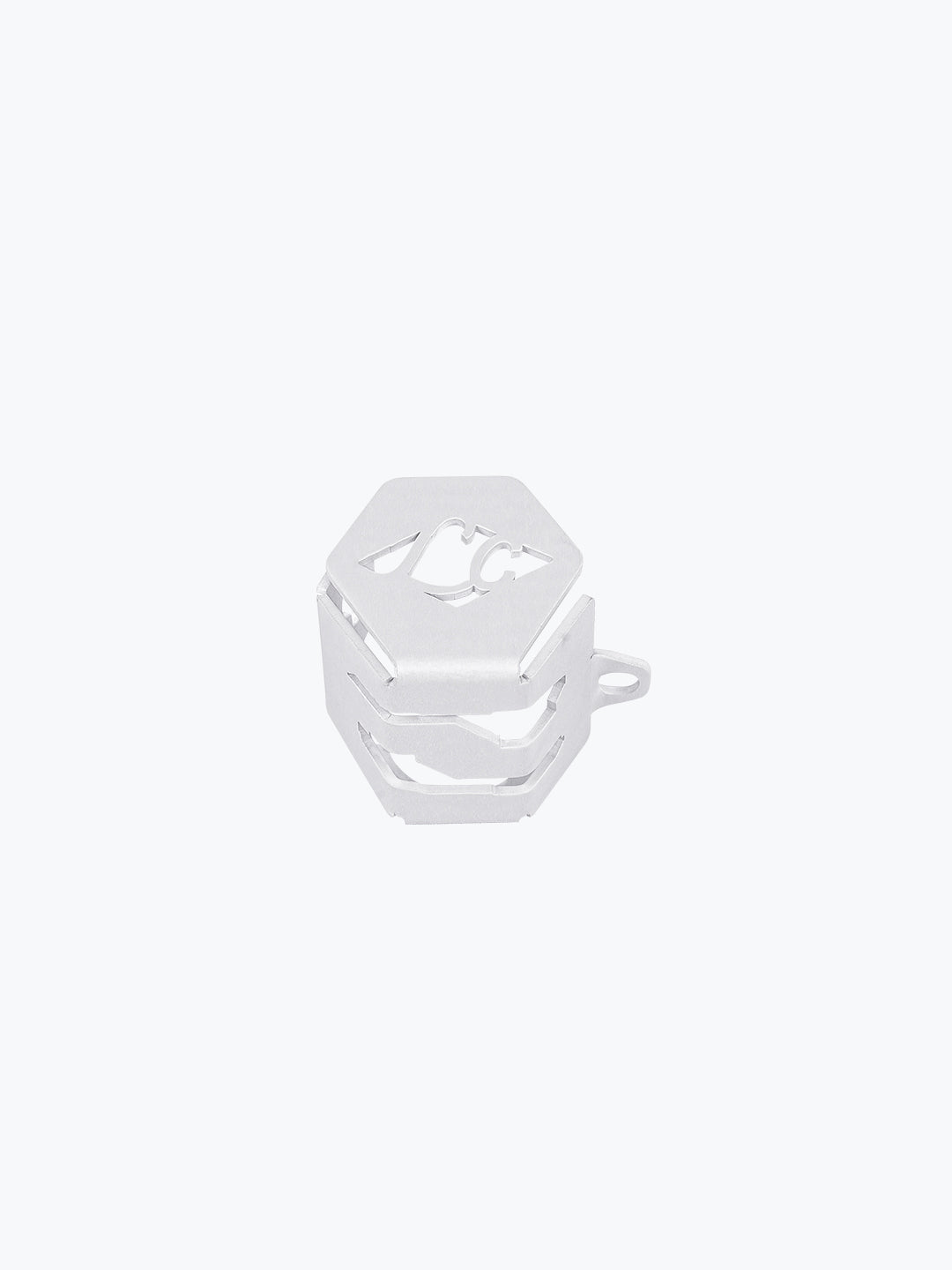 LEGUNDARY Casque rear oil cap Royal Enfield Bear 650 silver aluminium CNC engine cap