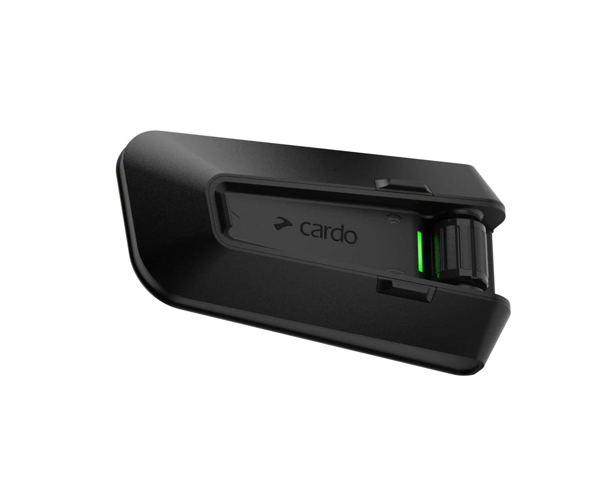 Cardo PACKTALK PRO Set of 1 Motorcycle Bluetooth Intercom with 45mm JBL Speakers & Crash Detection