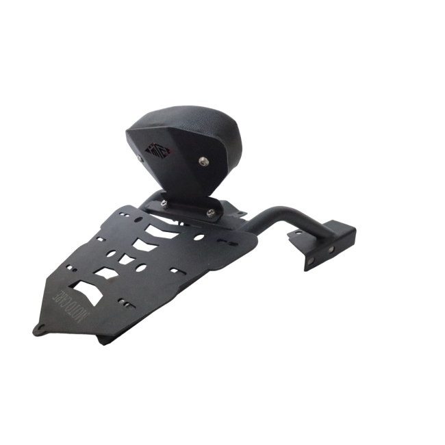 Motocare CNC Carrier Plate with Backrest for Yamaha FZS 25